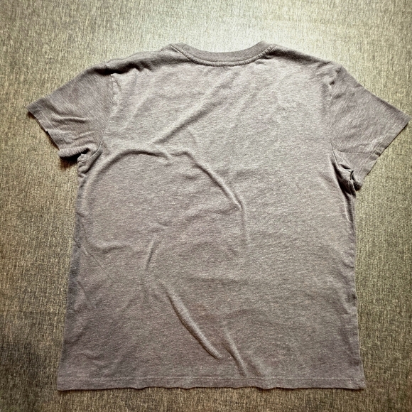 Disney Gray Minnie Mouse Red Bow White Pockadots Short Sleeve T Shirt W Size L - Picture 4 of 4